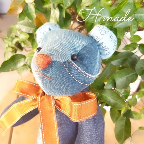 Original denim bear..◆世界でたった１つ♡テディベア◆