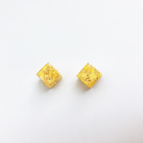 《SALE》flower×cube piece(yellow)
