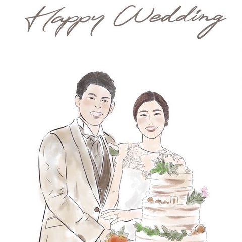 結婚式-Wedding-似顔絵-イラスト