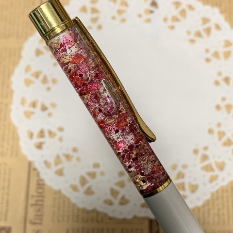 スノードームペン　桜