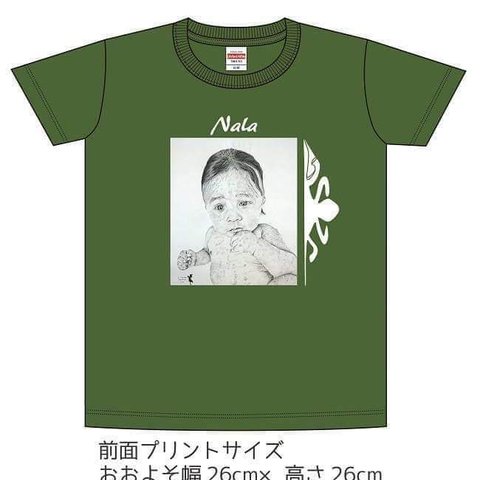 肖像画の原画+Tシャツ◆オーダー制作