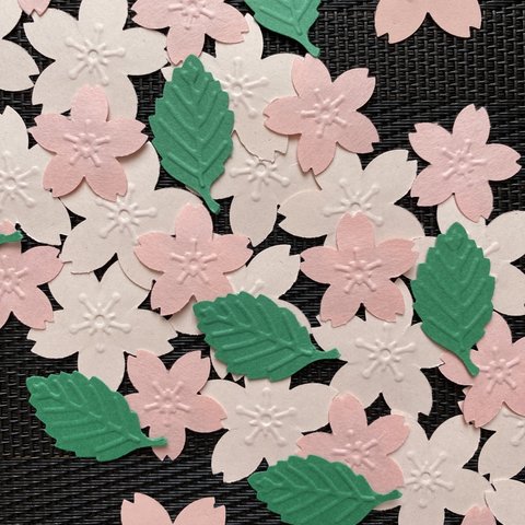 クラフトパンチ　桜　桜の花　アルバム素材　保育園　幼稚園
