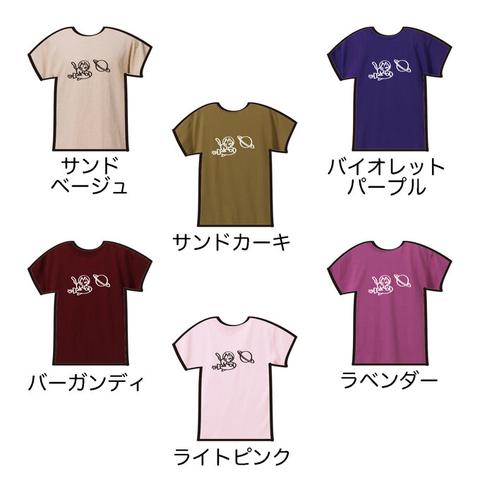 秋カラー追加！土星とロケットと猫 半袖Tシャツ