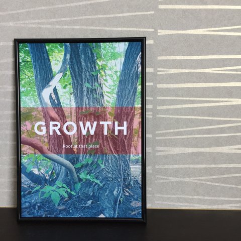 送料込☆=フレームつきフォトポスター 【GROWTH】