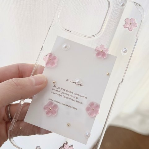 春の訪れ**桜咲くスマホケース｜iPhoneケース｜スマホカバー｜bloom