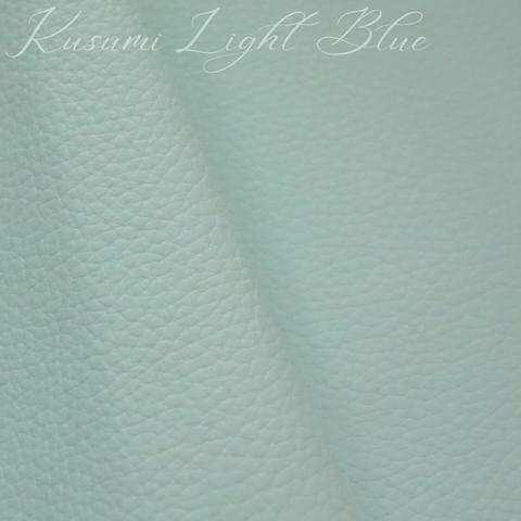 カルトナージュ用本革・イタリアンレザー（Kusumi Light Blue）16㎝×19㎝