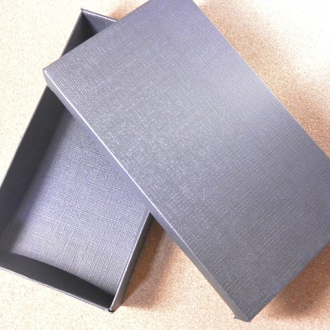ブラック格子模様 化粧箱(大)×2PCS