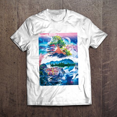 宇宙アートTシャツ「Spring Island」