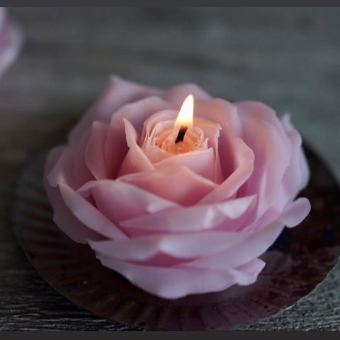 色が選べる薔薇のキャンドル【Rose candle 】