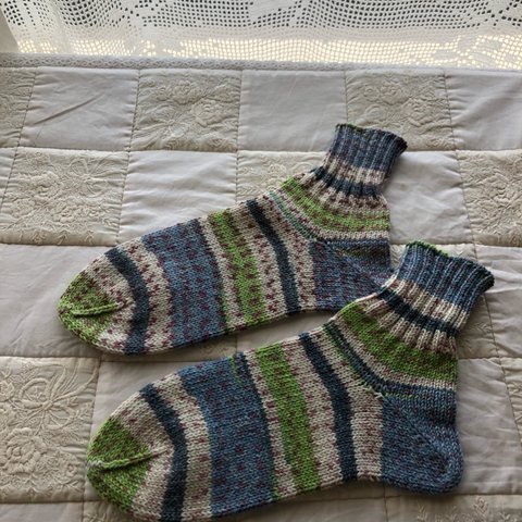 opal毛糸アイエンス🧶cotton混紡ソックス🧦送料無料＊Mサイズ