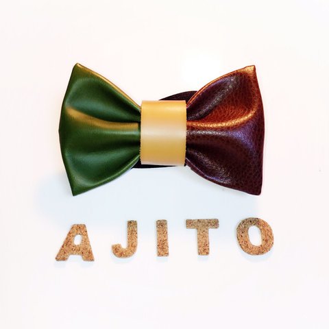 【asasa1005様専】AJITOオリジナル革製蝶ネクタイ3点セット★送料込み★