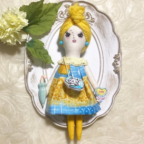 glad doll mini 【カーリー】　バッグチャーム　ドールチャーム