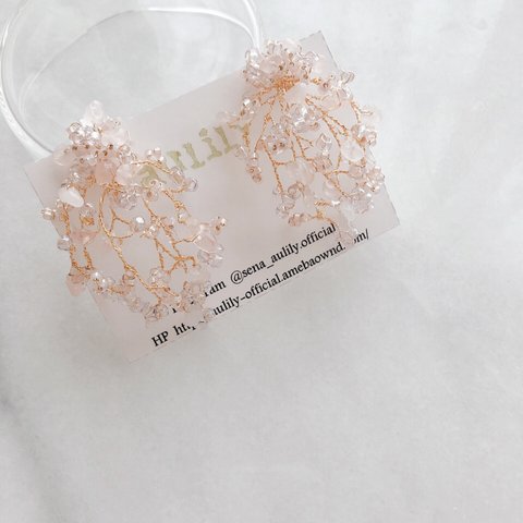 top flower blossom koeda＊ear accessory