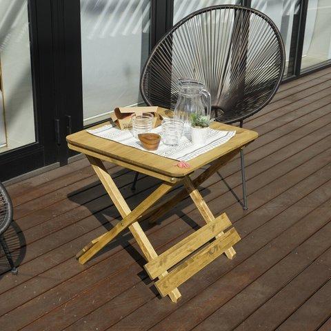 折りたたみ式　可変式木製テーブル　ハンドメイド　(送料無料）