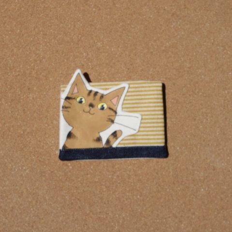 手描きねこ　名刺入れ　カードケース