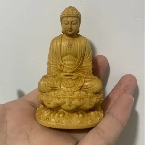 木製 仏像 釈迦牟尼仏  仏教美術品 開運祈願  