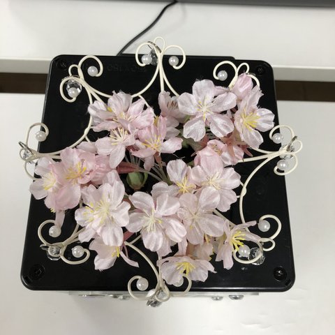 キラキラリース&アーティシャルフラワー桜　KOROSUKEオプション花