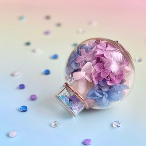 雨上がりの紫陽花 万華鏡『フラワーポッド』