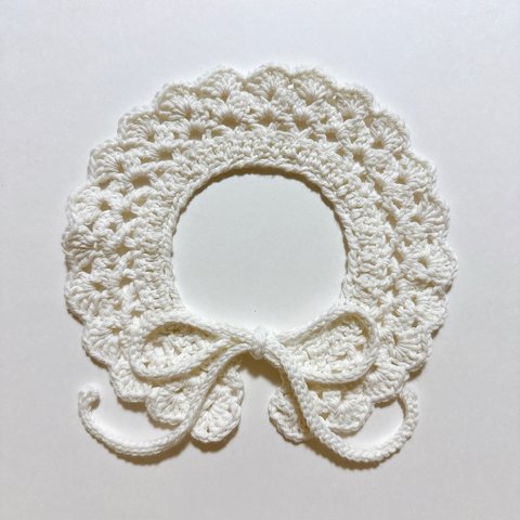 frill bib / ivory(ribbon)   フリル スタイ 男の子 女の子 フリルスタイ オシャレ つけ襟 オーガニックコットン