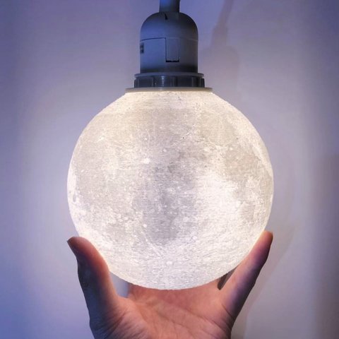 【New!】3D Moon Pendant Light (2 colors)｜月ライト(大+) - 愛と幸運の星 -【5th Year Anniversary♪】