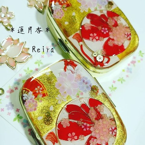 🌟再販🌟　手毬桜　和柄　ピルケース
