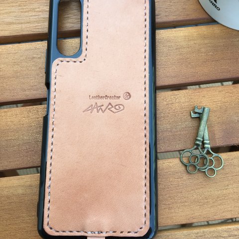 iPhone12等対応　leatherハーフスマホケースwild仕様各機種対応