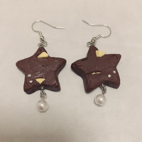 チョコクッキー🍫🍪(ナッツ入り🥜)ピアス