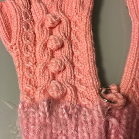 女性用手編み手袋