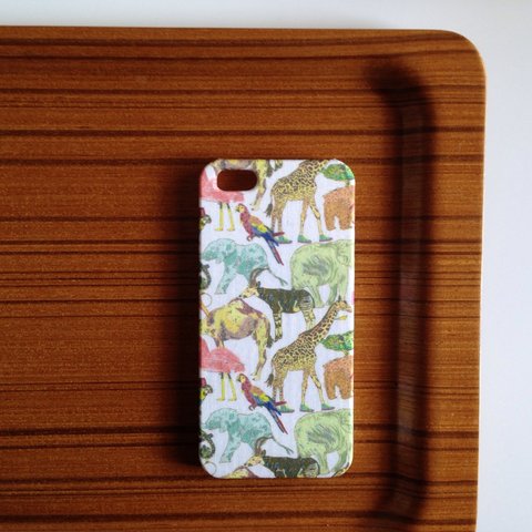 *iphone4s/5/5s/5c/se/6/6s/7**新作*Queue for the Zoo*ピンク&イエロー*リバティ*カバー*スマホケース