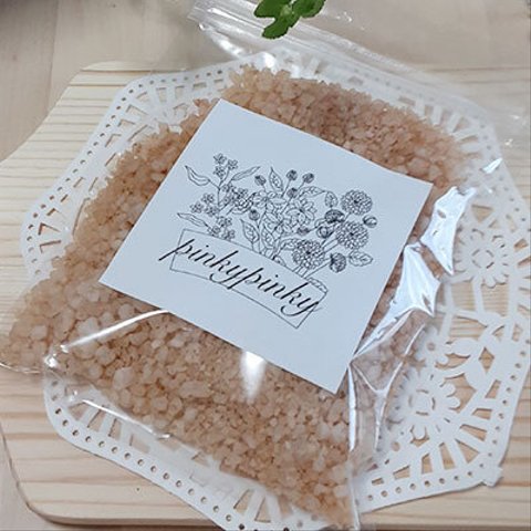 バスソルト(イランの天然塩) レットクレイ ハンドメイド 150g(約2,3回分)