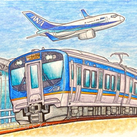 描き鉄ポストカード2枚セット［ちょっとコアな宮城の鉄道］