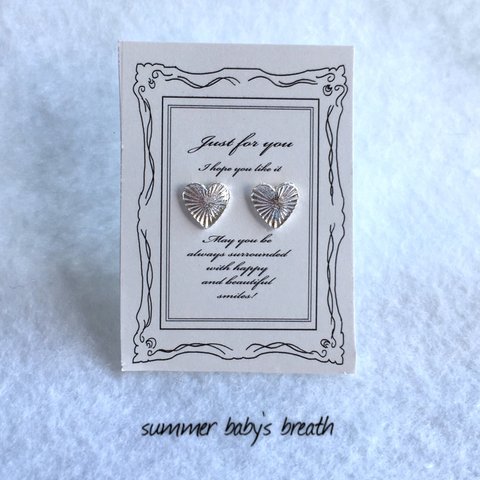 送料無料✴︎アレルギー対応✴︎再販24♡silver♡slash heart♡ピアス・イヤリング