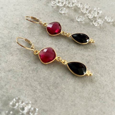 pink tourmaline×black