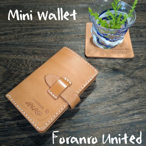 leather mini Wallet~手のひらサイズの革財布