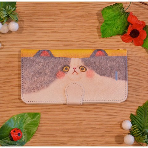 ねこふぉん - エキゾチックショートヘアのココ【手帳型・印刷タイプ】