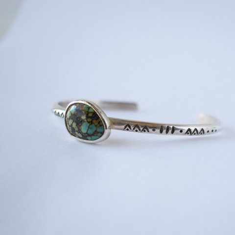 Tibet turquoise silver bangle《silver925》