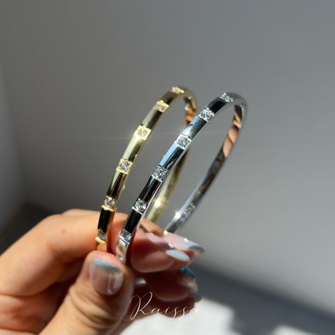 point zirconia bracelet                  錆びない　金アレ対応