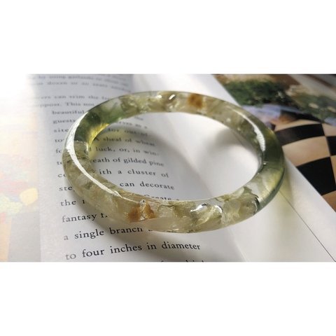 flower bangle  //  レジン バングル クリア Chiiis