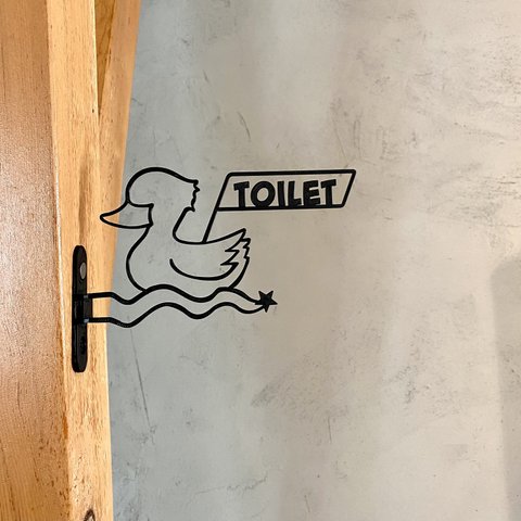 『アヒル のTOILET（トイレサイン）』_サイン/看板/ルームプレート/_025