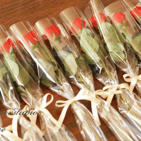 再販3　プリザーブドフラワーの花束（１本からカラー選択できます）　プロポーズや大切な記念日にいかがですか？