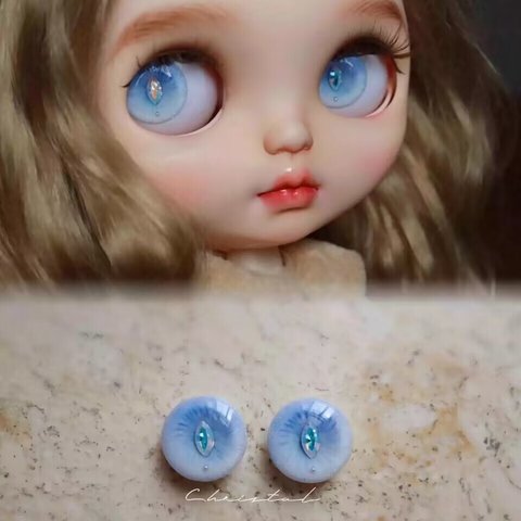 【3個買うと1個プレゼントGTE！】ブライス アイ ネオブライス bjd 目 アイ アイチップ ドールアイチップ-人魚の涙