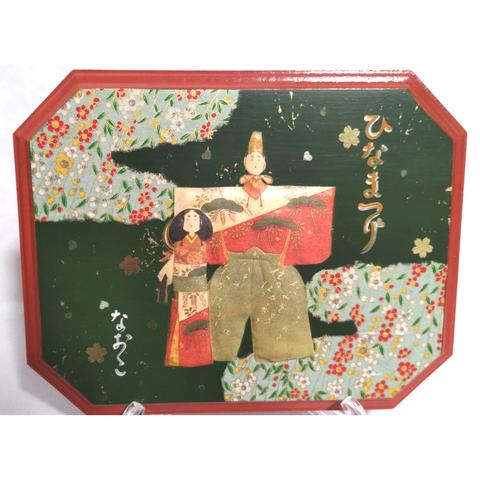 ひな祭り デコパージュ お雛様 壁掛け 桜  和紙 japanesedecoupage