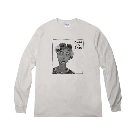 お花　ジャズテイスト　ロンT　~ ohananokamikazari　Longsleeve T-shirts ~　ナチュラル