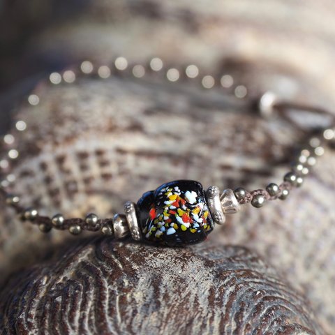 -'Fancy' old venice beads- bracelet