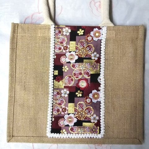 ジュートバッグ 小桜🌸(送料無料)