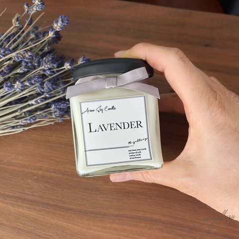 【ラベンダー】　ソイアロマキャンドル SOY CANDLE 母の日