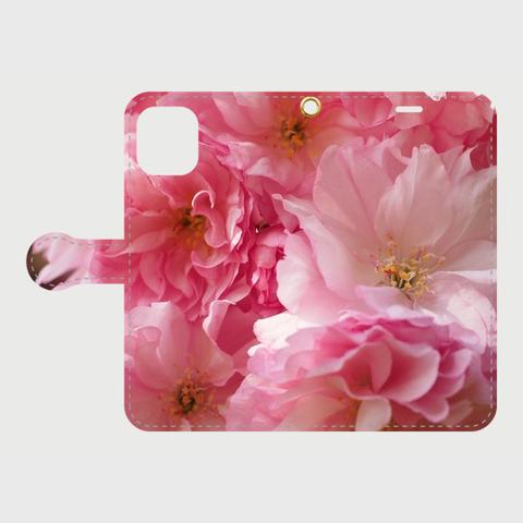 ☆受注生産☆送料無料☆手帳型スマホケース『ピンク 桜の花』