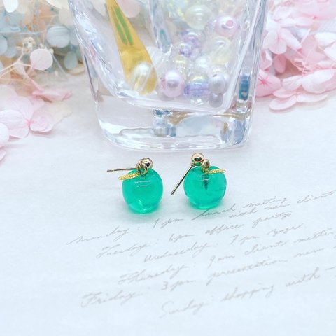 青リンゴ🍏ピアス