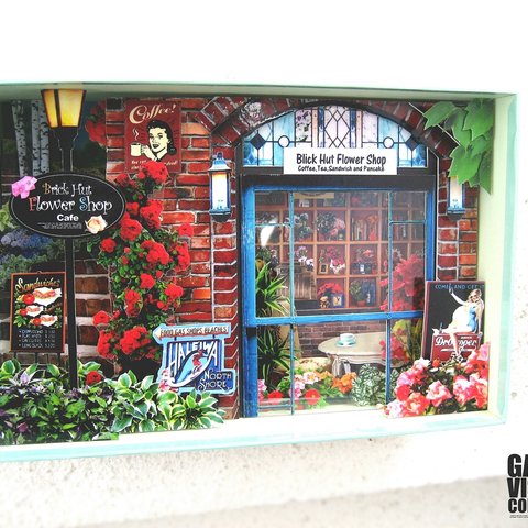 コラージュBOX　「 Brick Hut Flower Shop Cafe 」