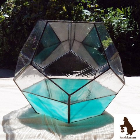 ステンドグラス （五角形テラリウム）送料無料 プランター